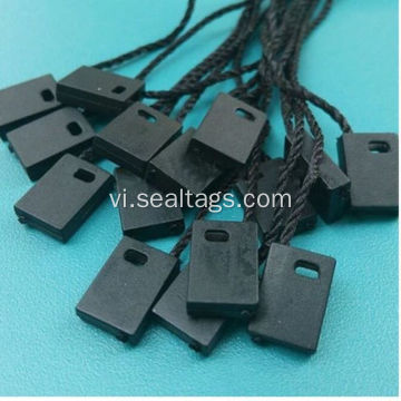 Đen không logo tag fastener cho may mặc